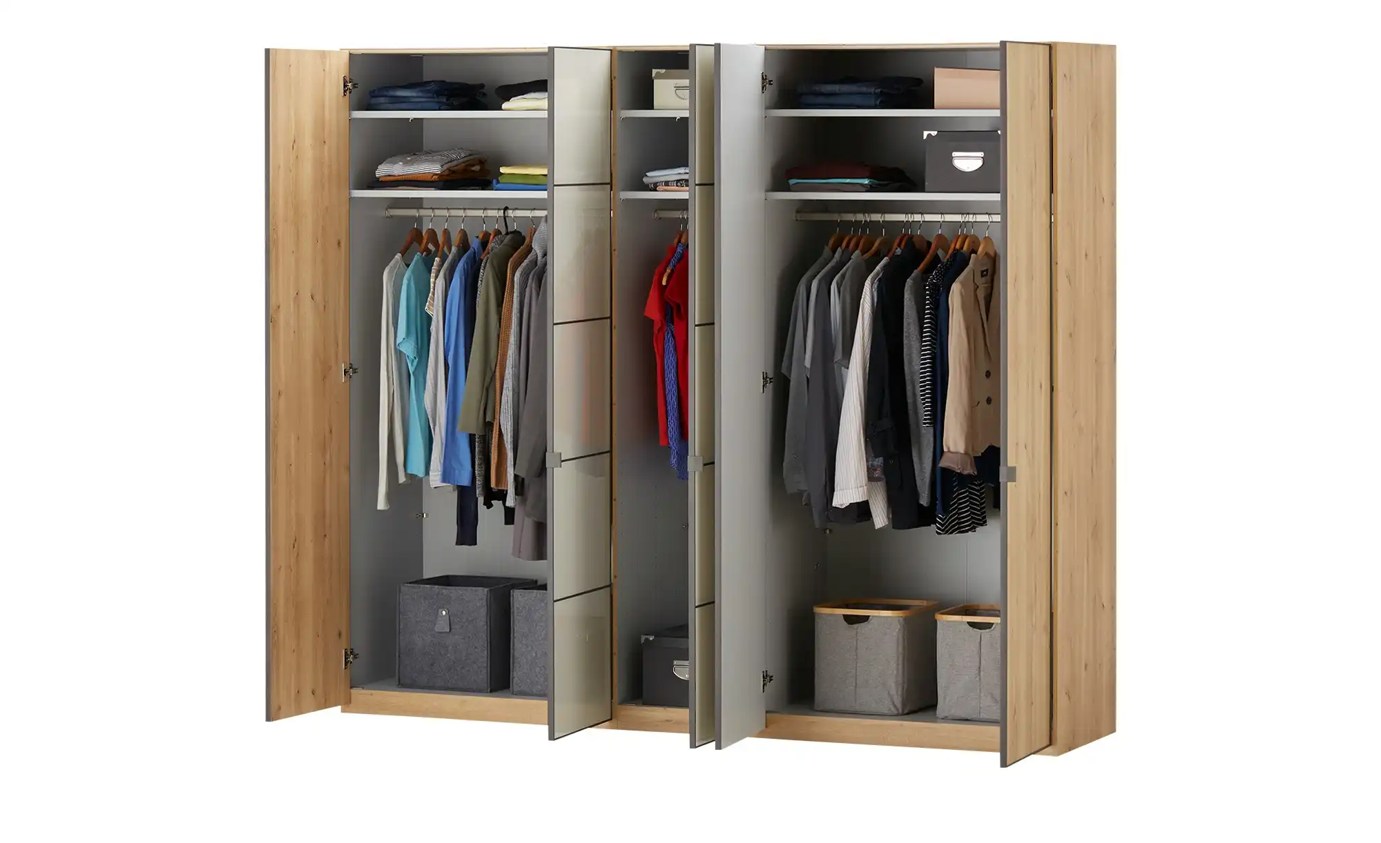 Primo Drehtürenschrank, 5-türig Nefi