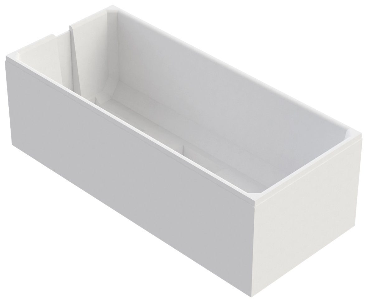 OTTOFOND Badewanne Set Körpferformbadewanne, (3-tlg), 1700/750 mm, Körperformbadewanne