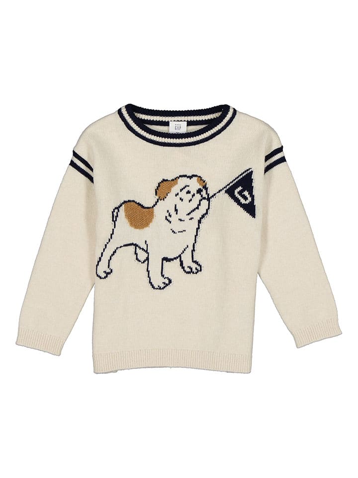 GAP Pullover in Beige/ Schwarz günstig kaufen