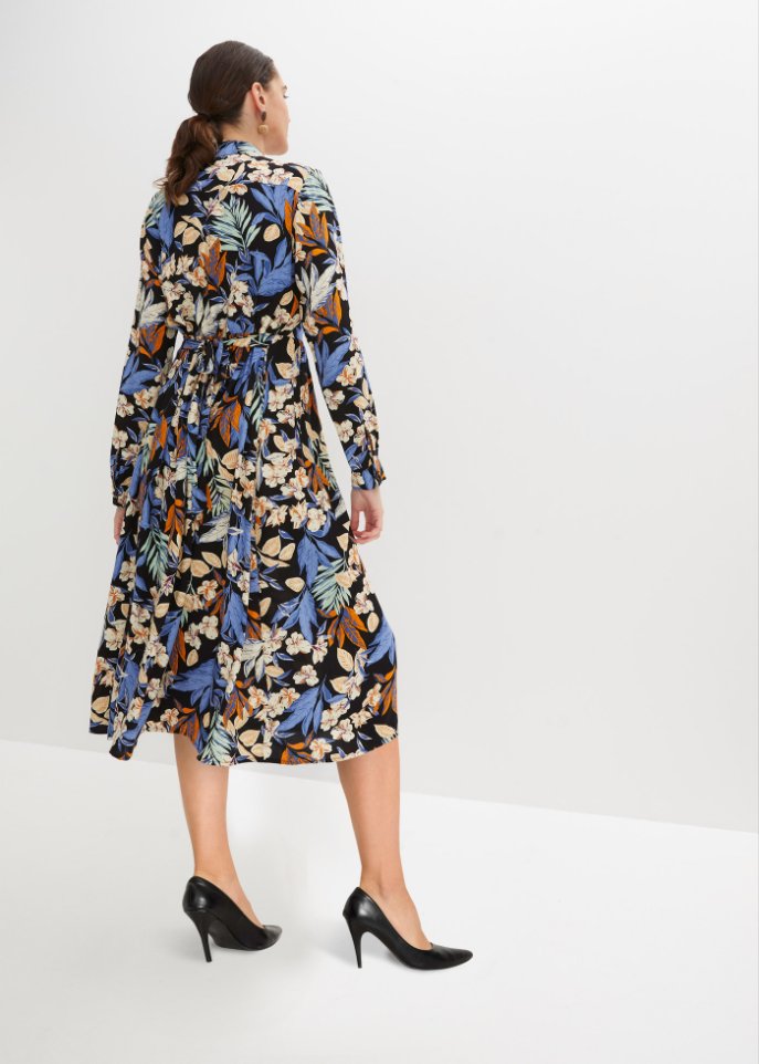 bedrucktes Midikleid