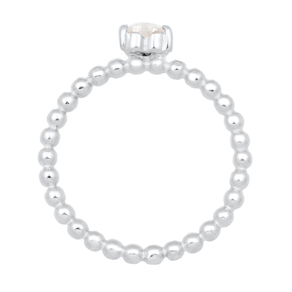 Elli Elli Bague Fiançailles Zircone Bague Femme - (925/1000) Argent Bague