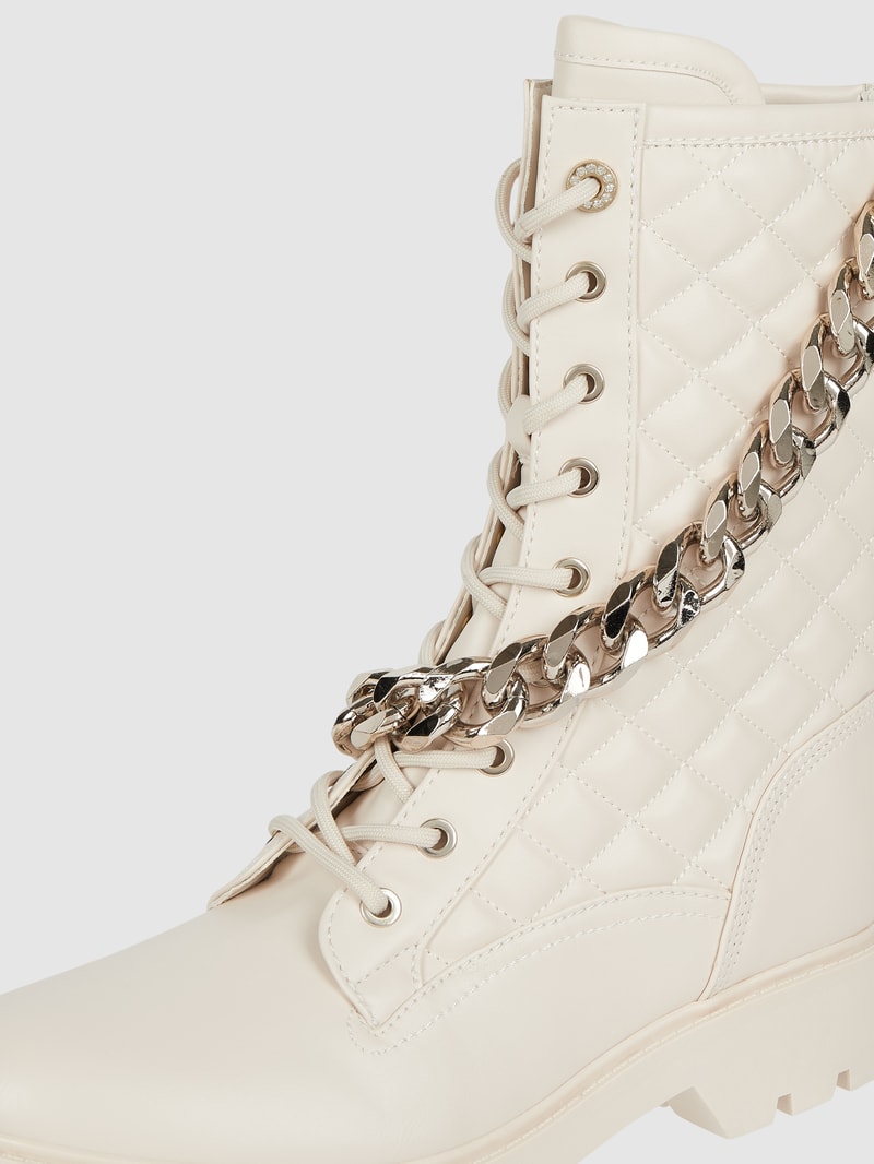 Boots mit Kettendetail Modell 'Riplei' in offwhite