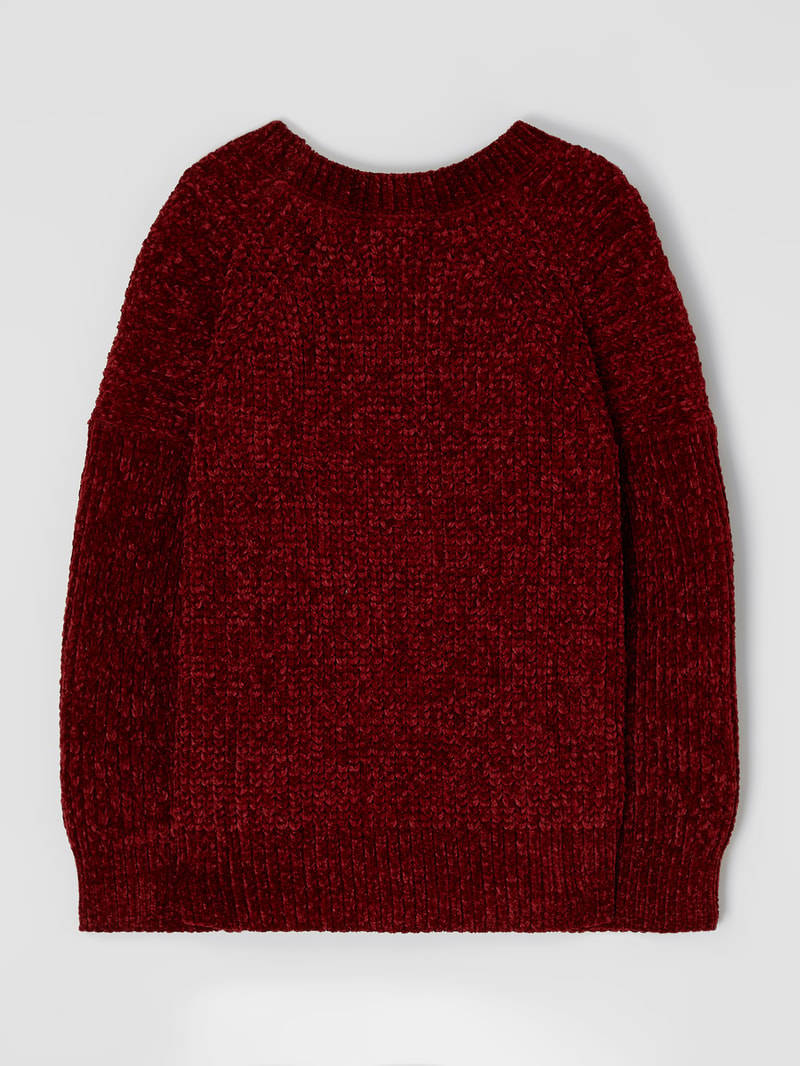 Pullover aus Chenille Modell 'Xamira' in rot