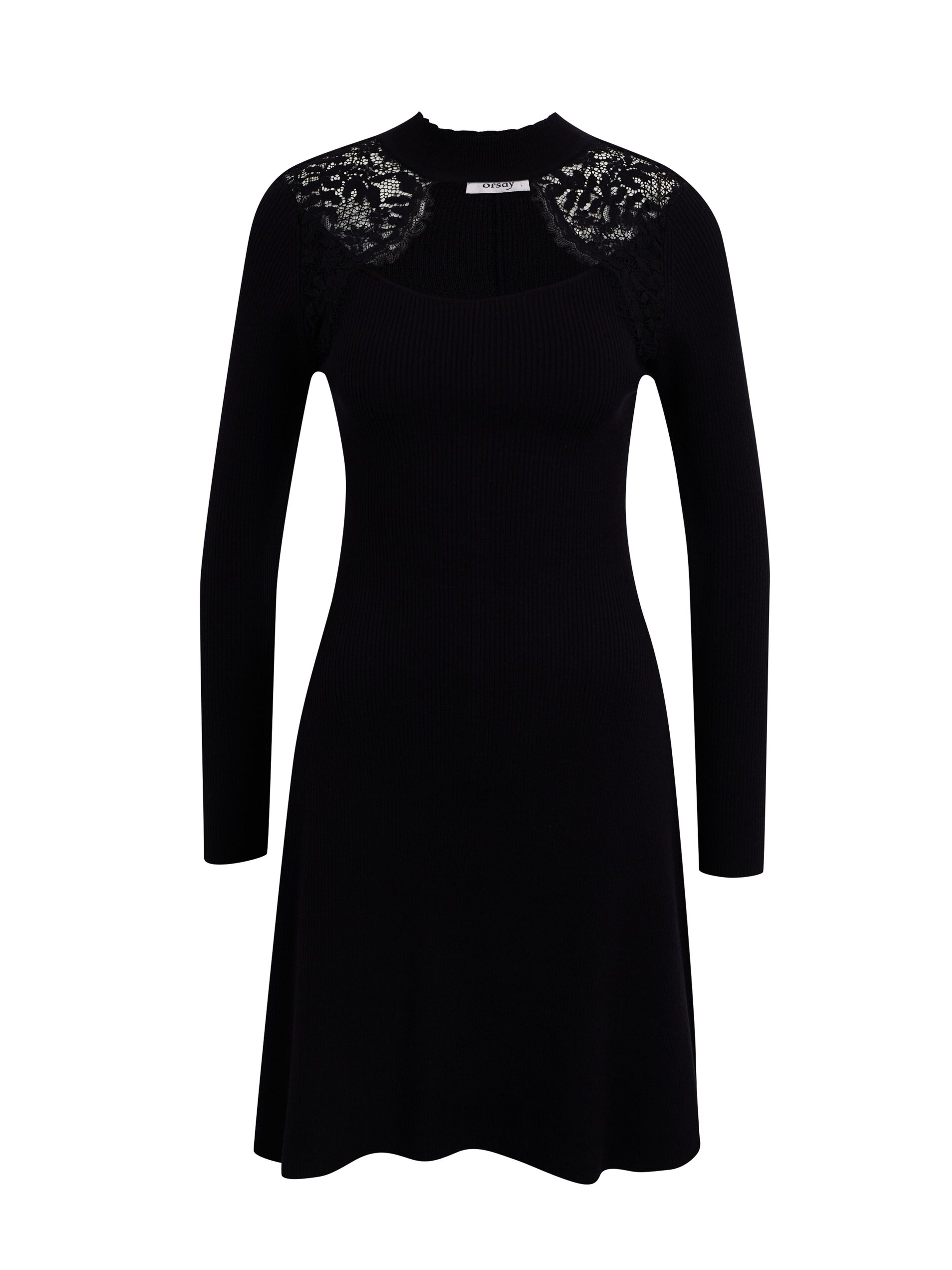 Schwarzes Damenstrickkleid ORSAY