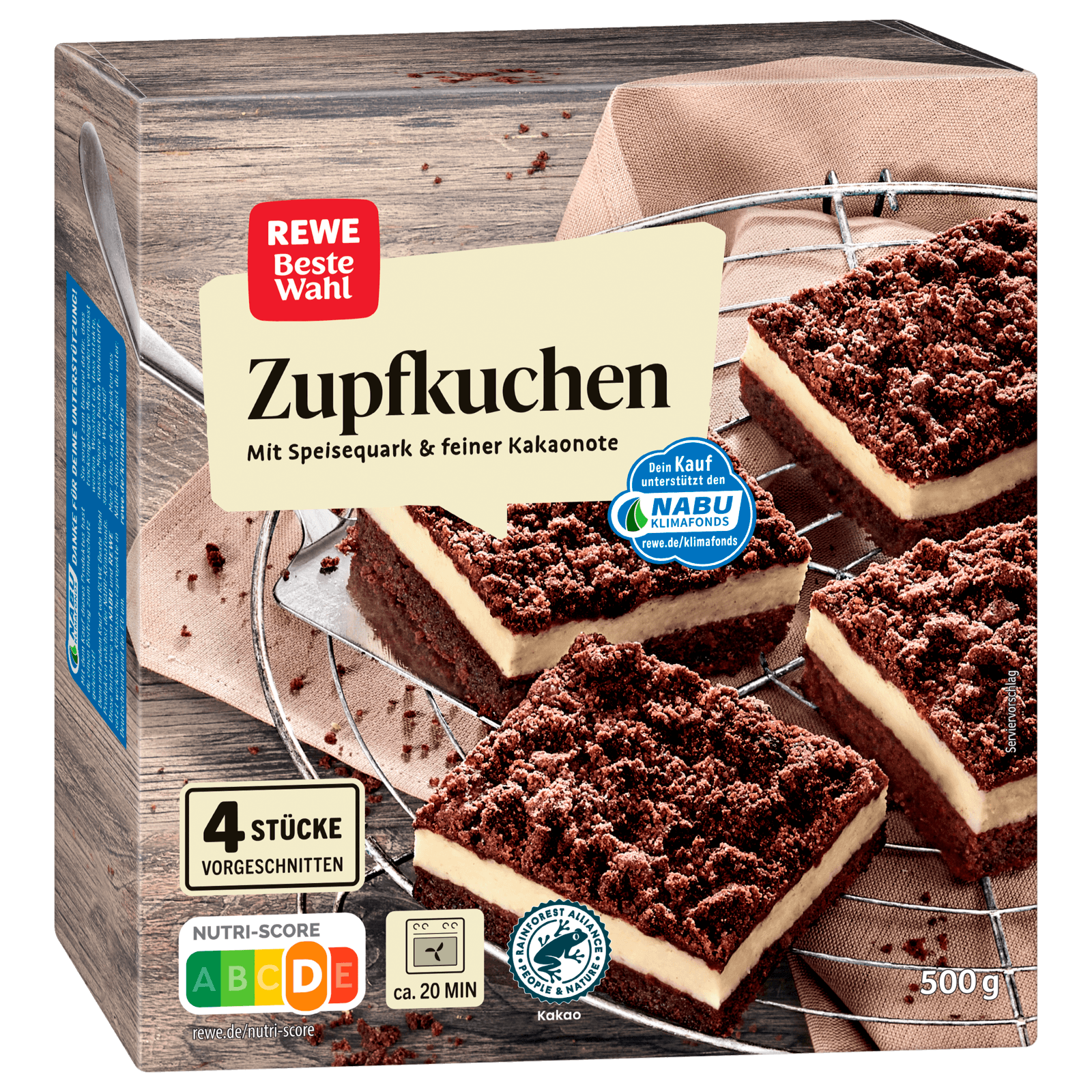 REWE Beste Wahl Zupfkuchen 500g