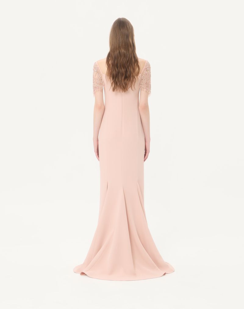 Lang broderet Cady Couture-kjole