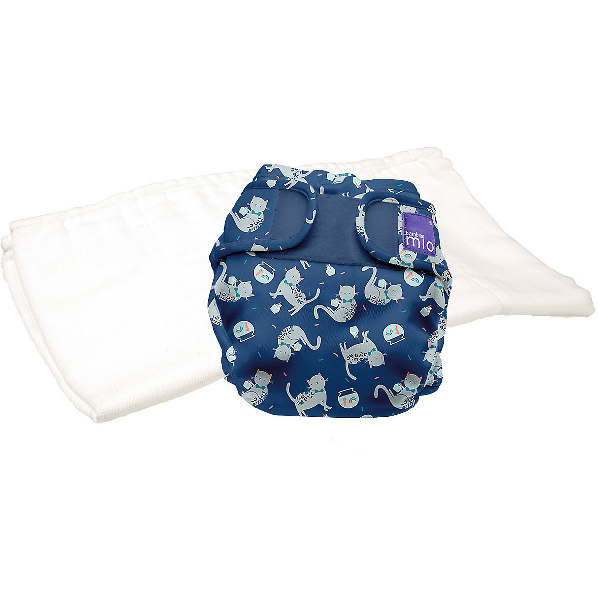 Bambino Mio, mioduo Windelüberhose, Konfetti Katze, Größe 2 (9Kg+)