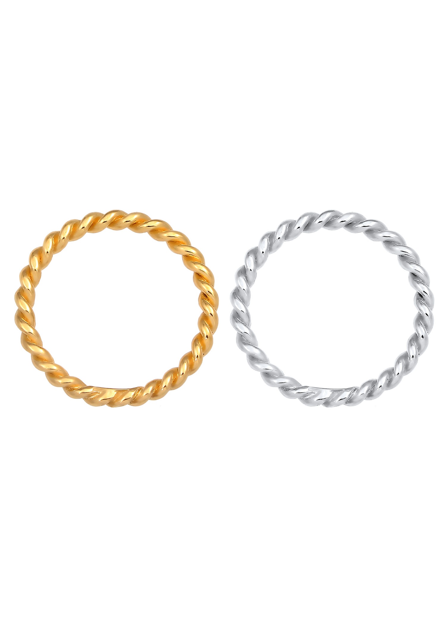 Conjunto de anillos Elli de plata de ley 925