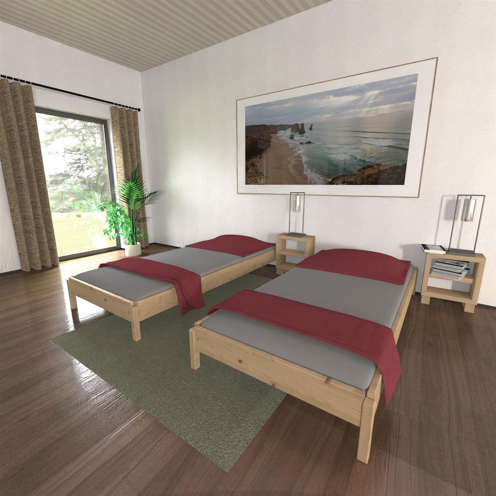 TUGA-Holztech Massivholzbett Stapelbett 