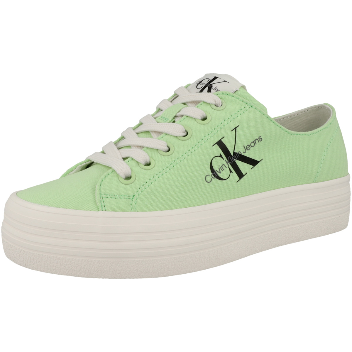 Calvin Klein Jeans Vulcanized Flatform Essential Mono Sneaker Low gruen