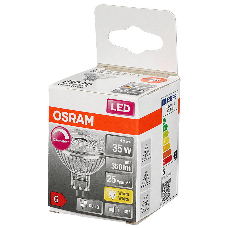 Osram Spotpære LED 350 lm Gu5,3 dim Osram