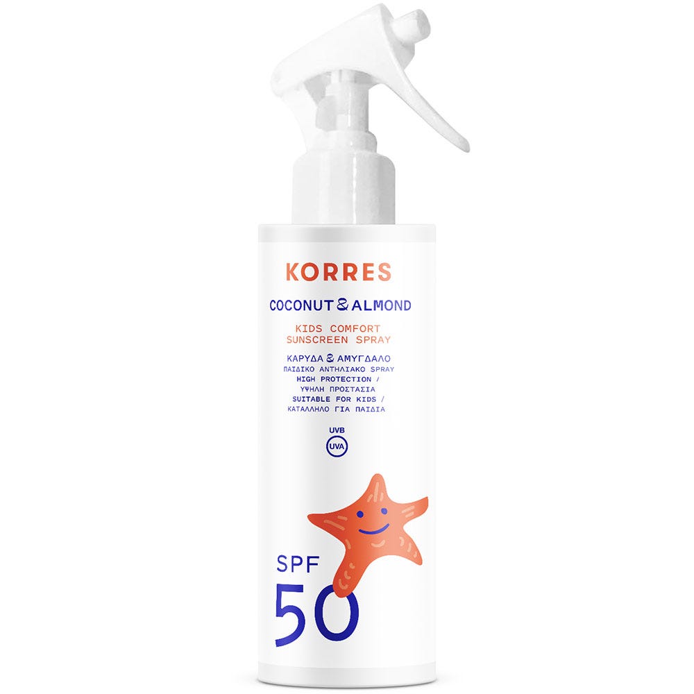 Korres Coconut & Almond SPF50 Sonnenemulsion für Kinder - Spray 150 ml