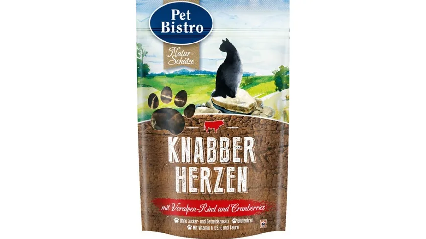 Pet Bistro Katzensnack Crispinies mit Voralpenrind und Cranberries 50 g