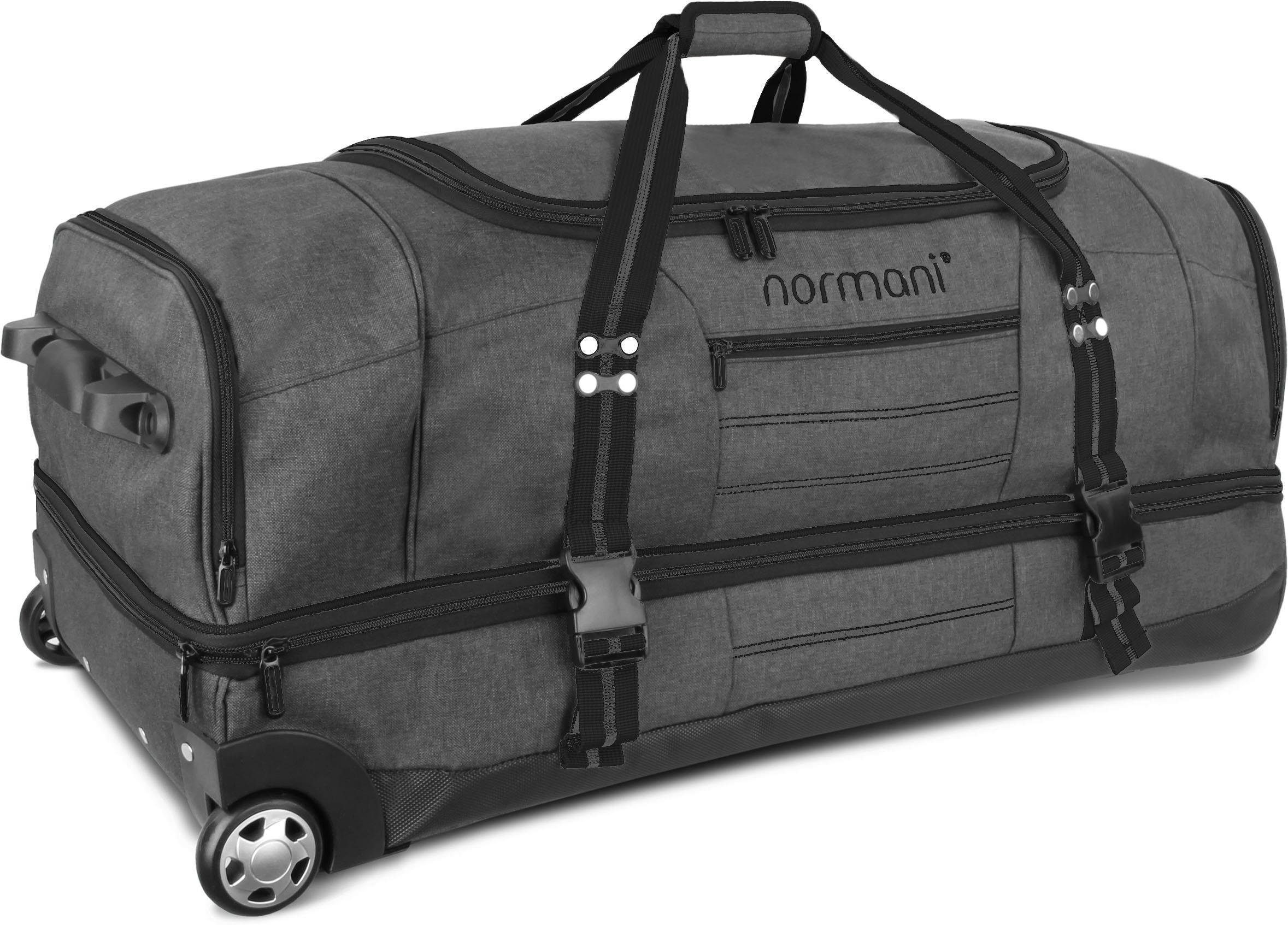 normani Reisetasche Reisetasche 120 l Kompass 120, Großer Reisetrolley mit 120 Liter Volumen