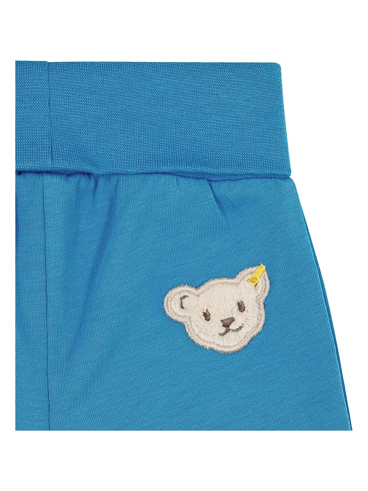 Steiff 2tlg. Outfit in Blau/ Creme/ Bunt günstig kaufen