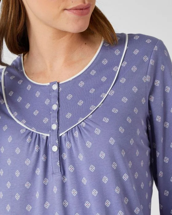 Lot de 2 chemises de nuit jersey manches longues