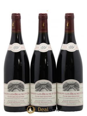 Savigny-lès-Beaune 1er Cru Le Clos Des Guettes Dubois Bernard & Fils 2016 - Lot de 3 Bouteilles