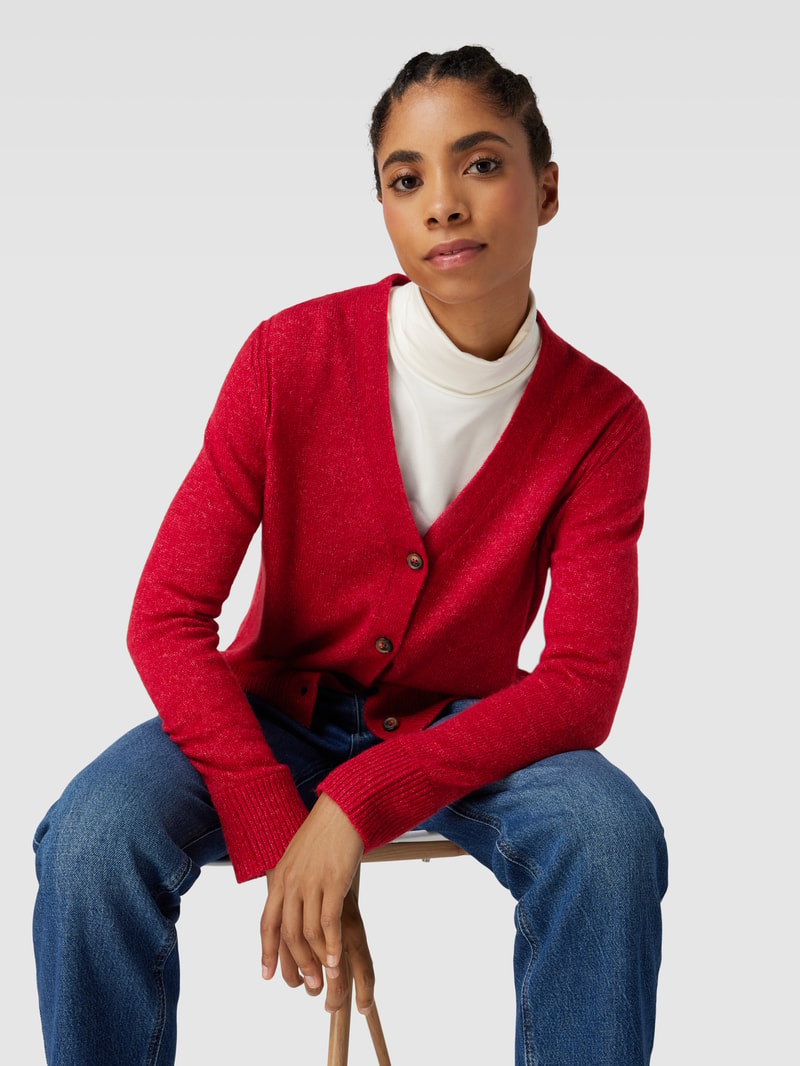 Cardigan mit Label-Detail Modell 'Style.Alicia' in rot