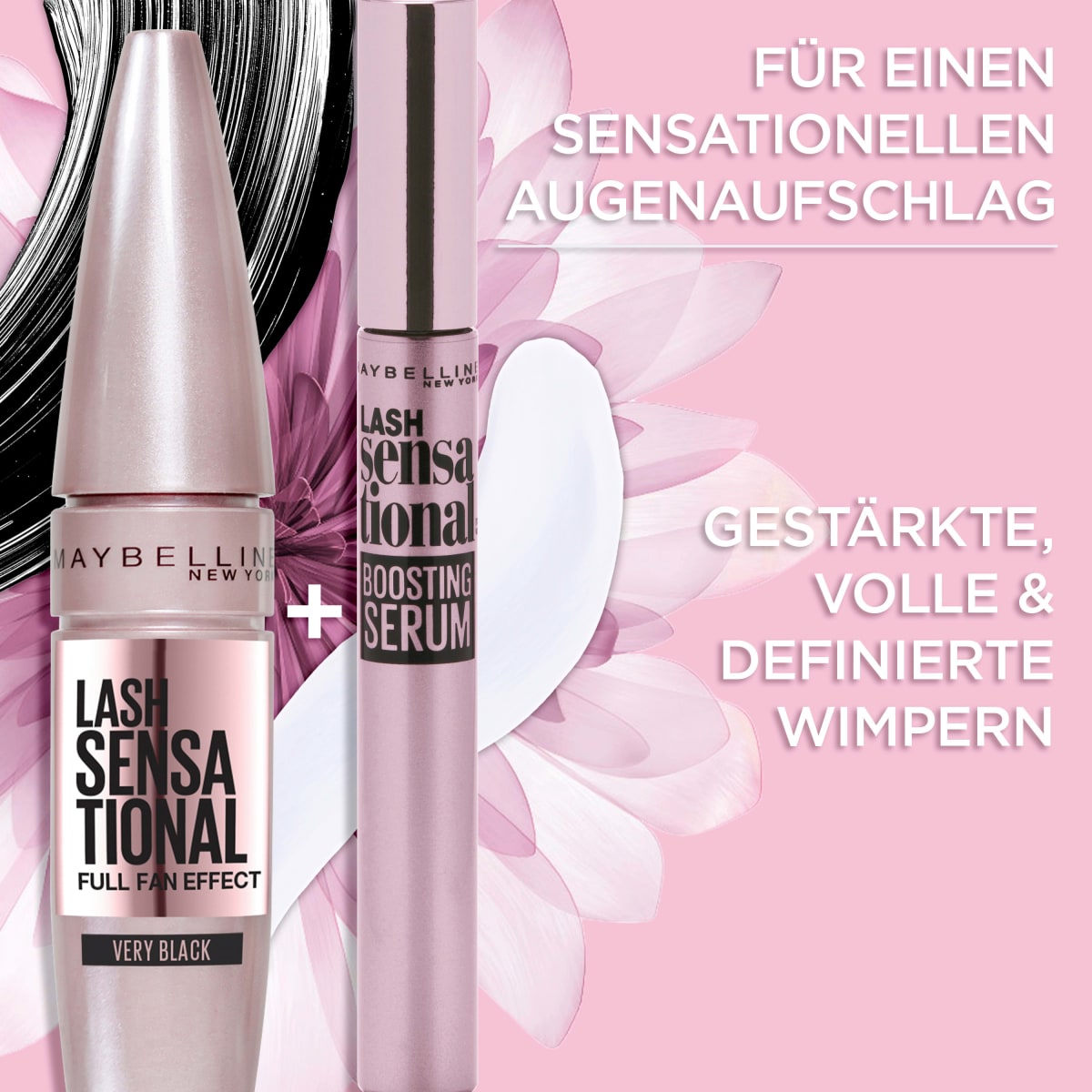 Mascara Lash Sensational Voller-Wimpern-Fächer 01 Very Black, 9,5 ml
