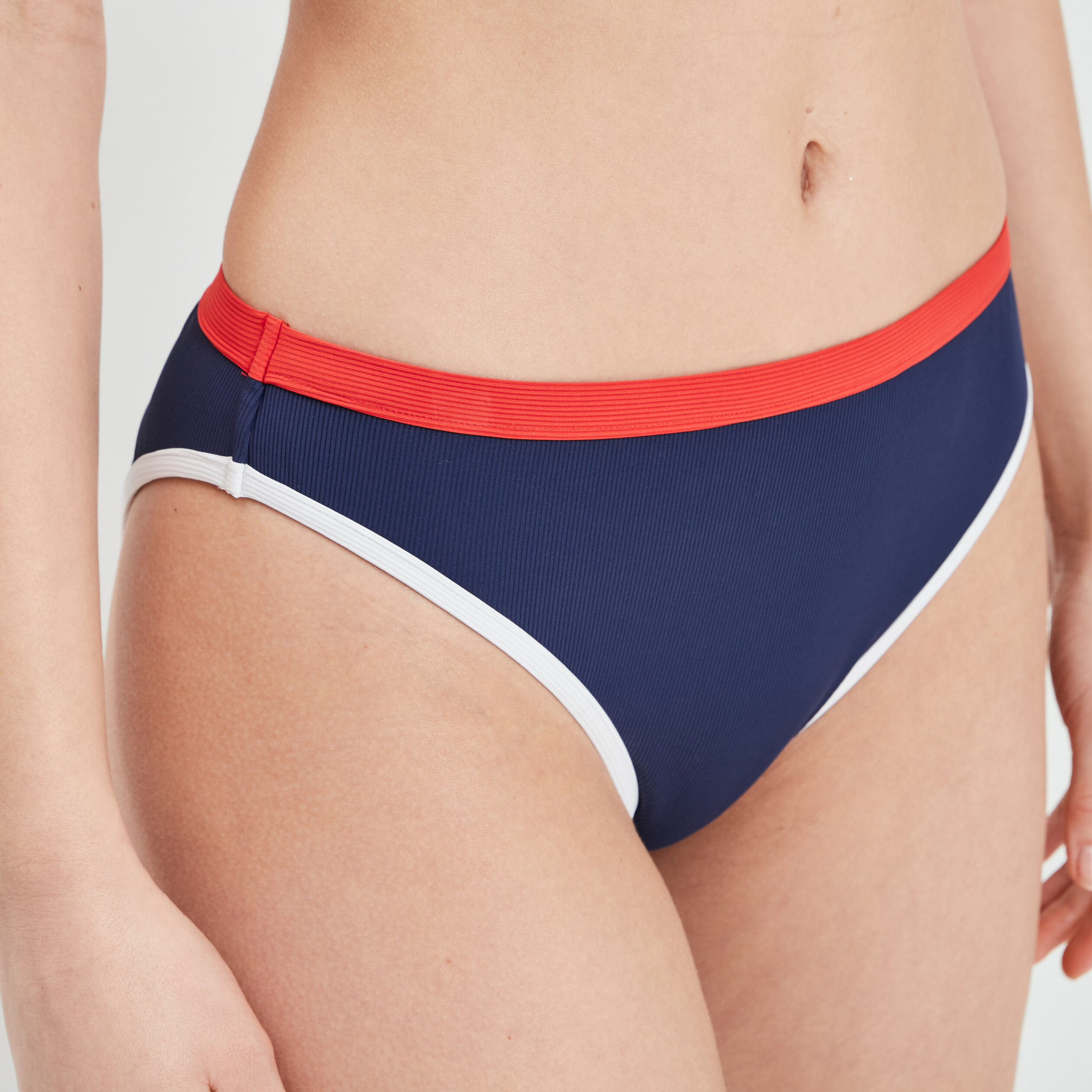 Bas de maillot de bain tricolore bleu femme | La Halle