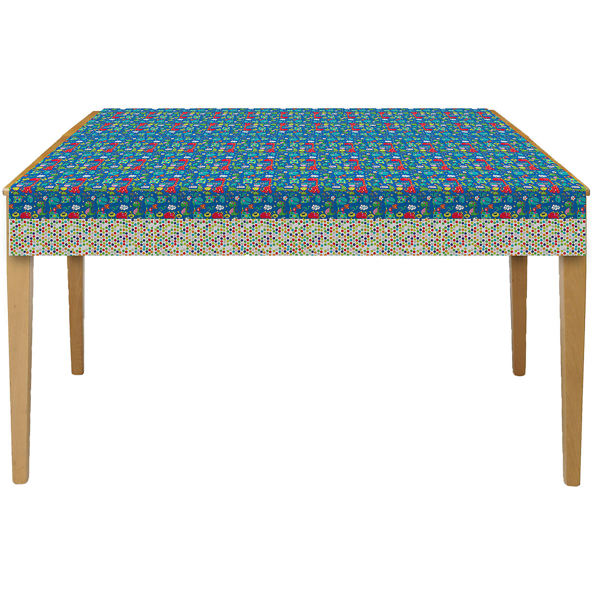 Party-Tischdecke Frecher Dino, Kunststoff, 120 x 180 cm