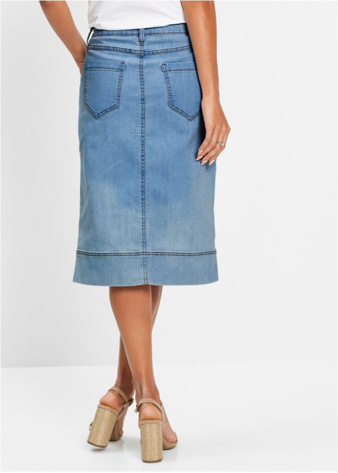 Jeansrock mit Knöpfen