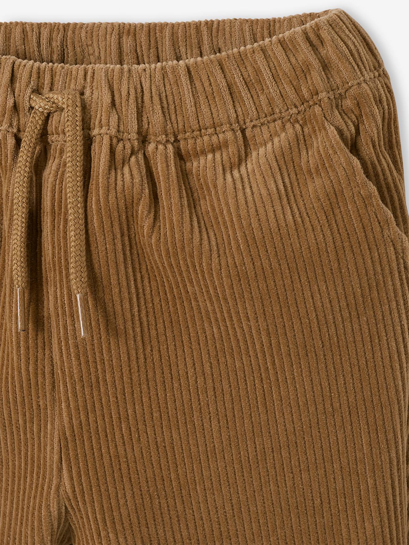 Vertbaudet Baby-Set: Sweatshirt & Cordhose - wollweiß