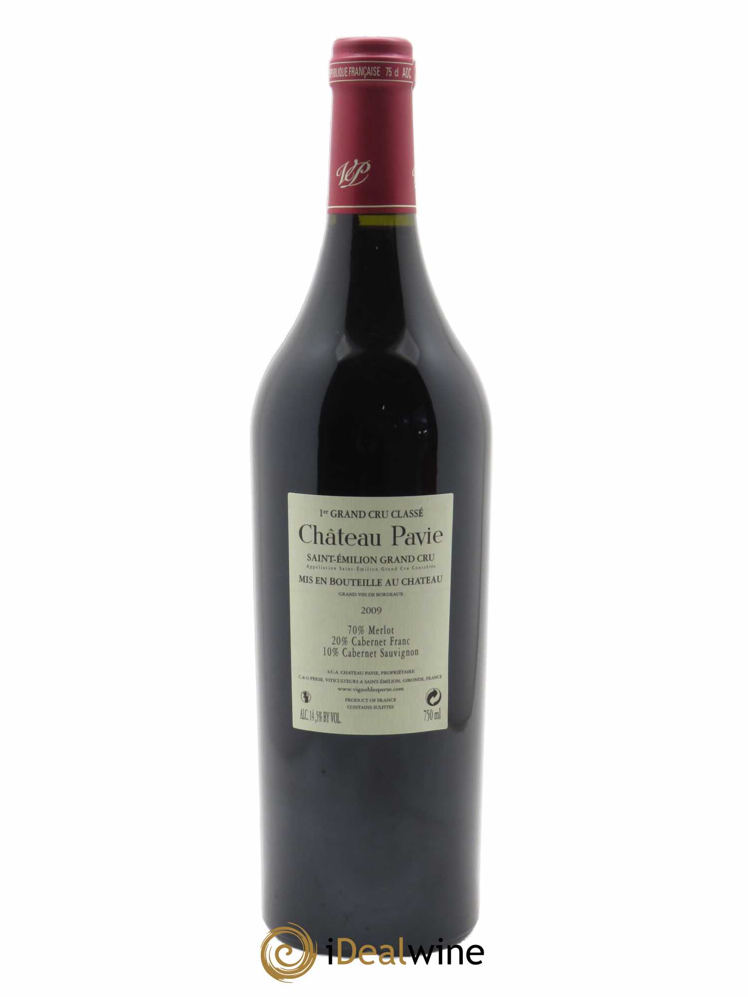 Château Pavie 1er Grand Cru Classé A  2009 - Lot de 1 Bouteille