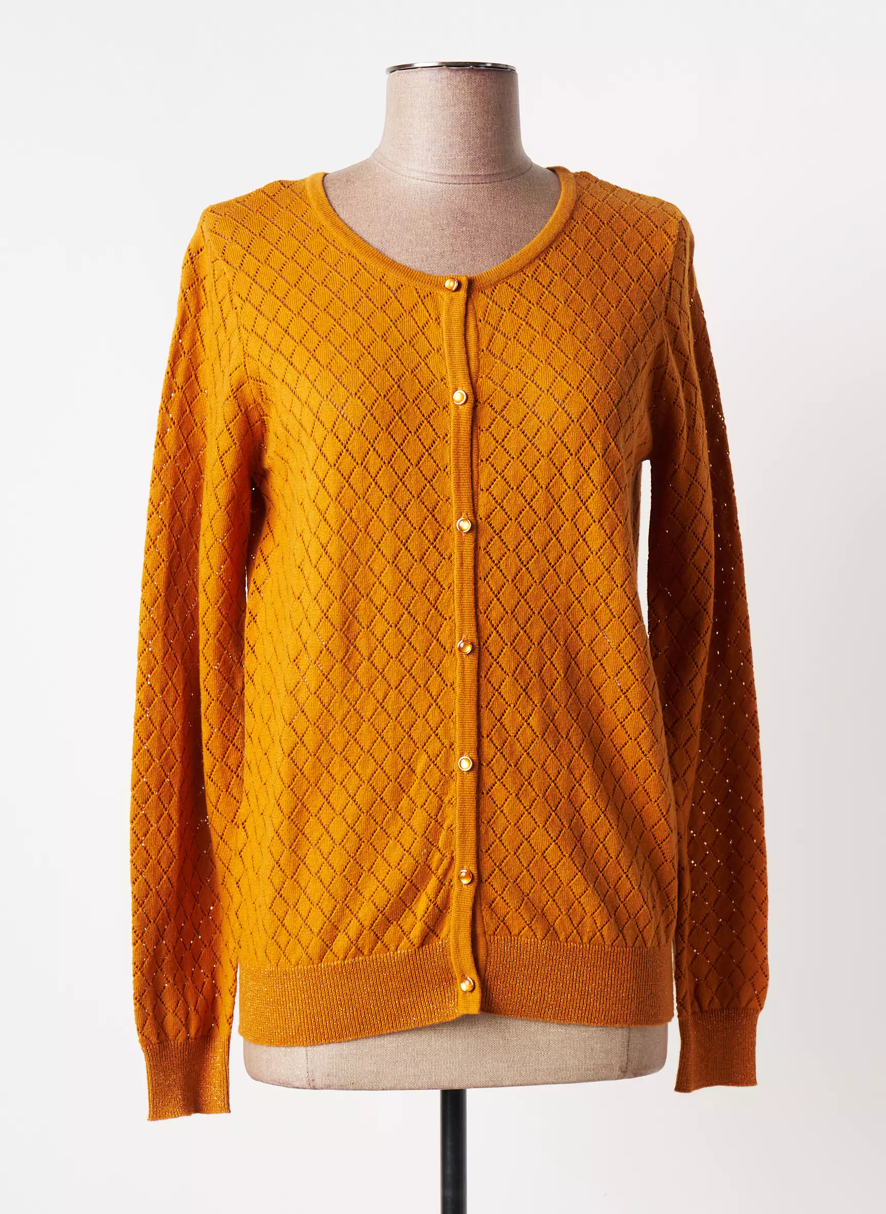 Julie Guerlande Cardigans Femme couleur jaune