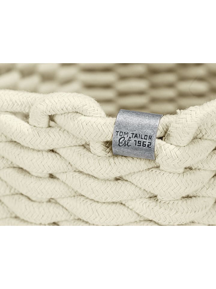 Tom Tailor 3er-Set: Aufbewahrungskörbe in Creme günstig kaufen onesize