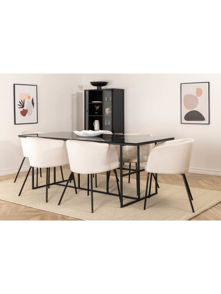 ebuy24 Essgruppe Leif (7-teilig) Grau 90 x 200 cm günstig kaufen onesize