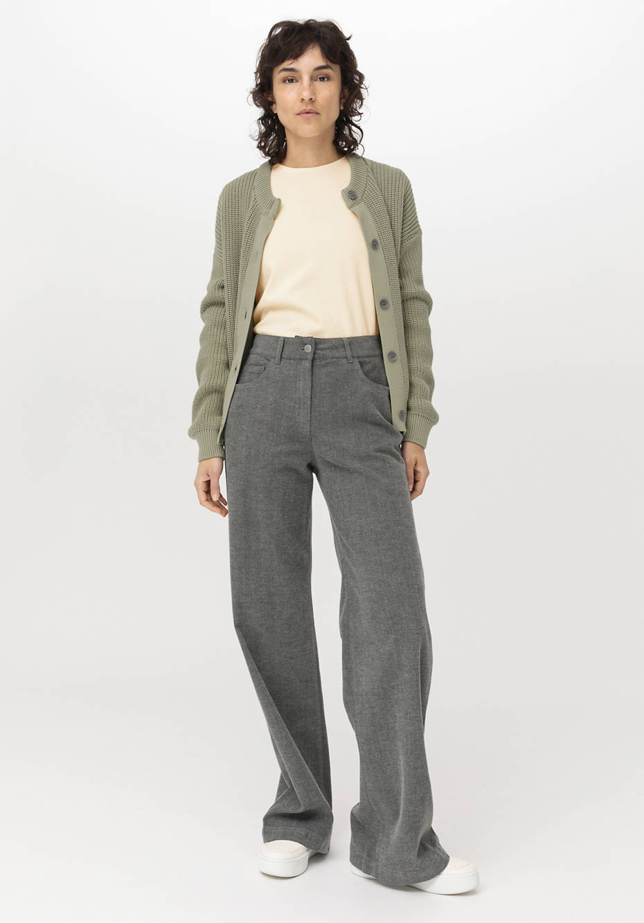 Hose Wide Leg aus Bio-Baumwolle