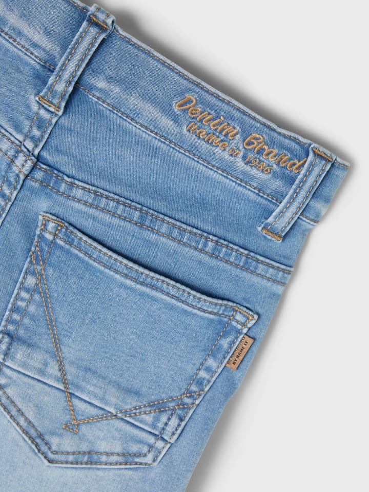 name it Stretch Jeans Slim Fit NKMTHEO in Hellblau günstig kaufen