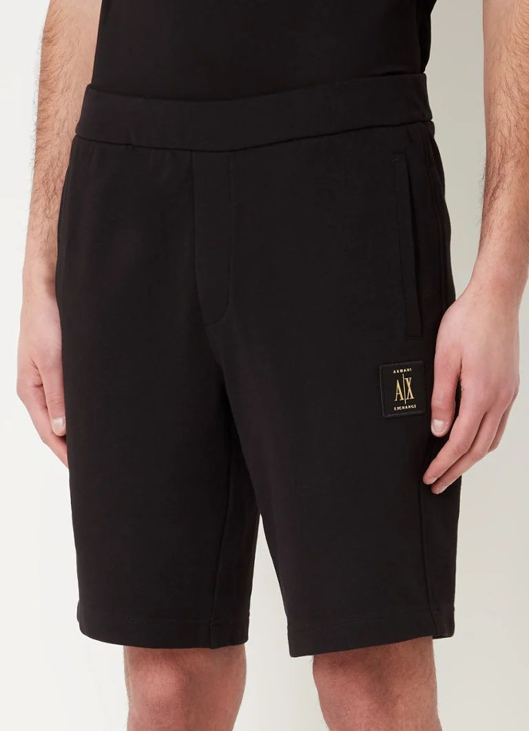 Pantaloni scurți sport cu logo Armani Exchange
