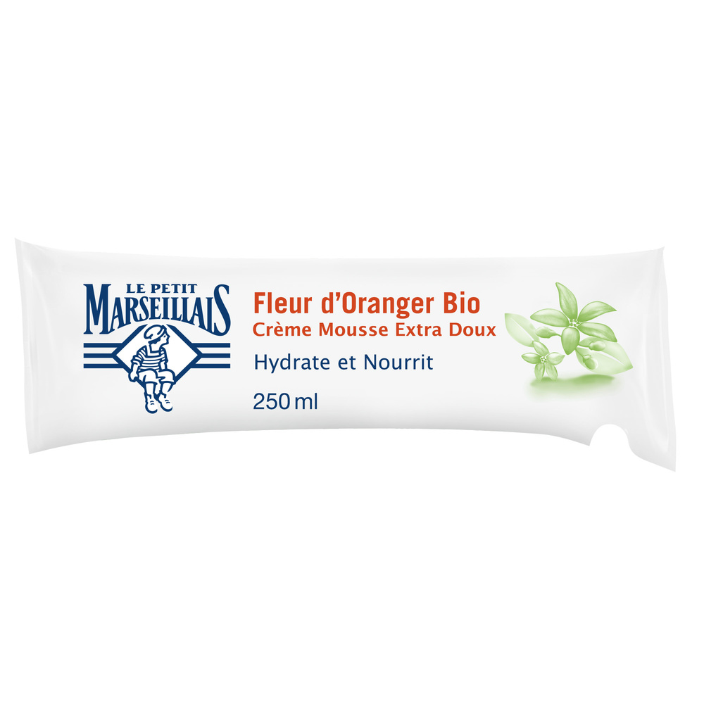 le petit marseillais Savon Crème Fleur d’Oranger, Recharge Berlingot, 250ml Savon