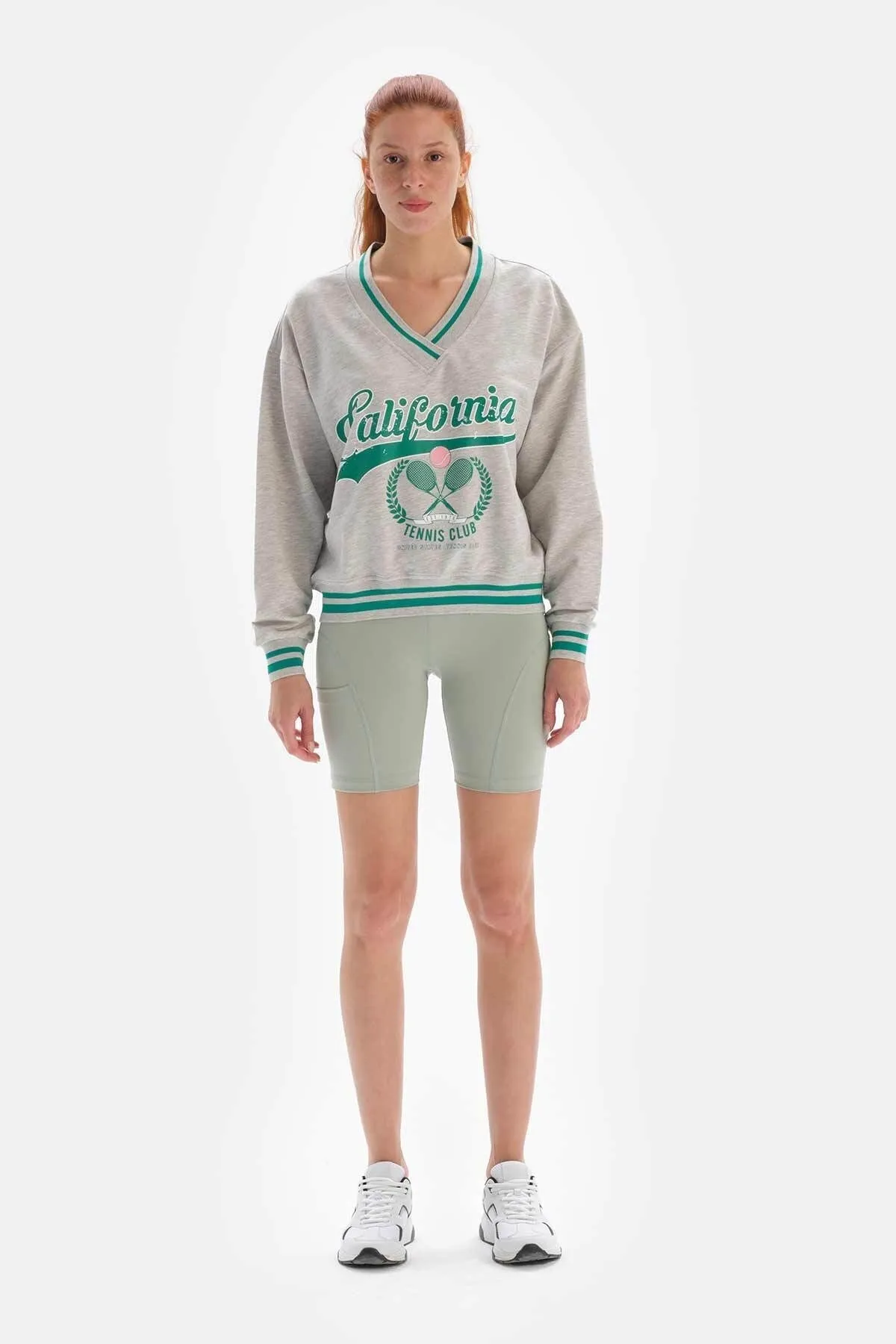 Dagi  Sport-Sweatshirt - Grau - Regular Fit