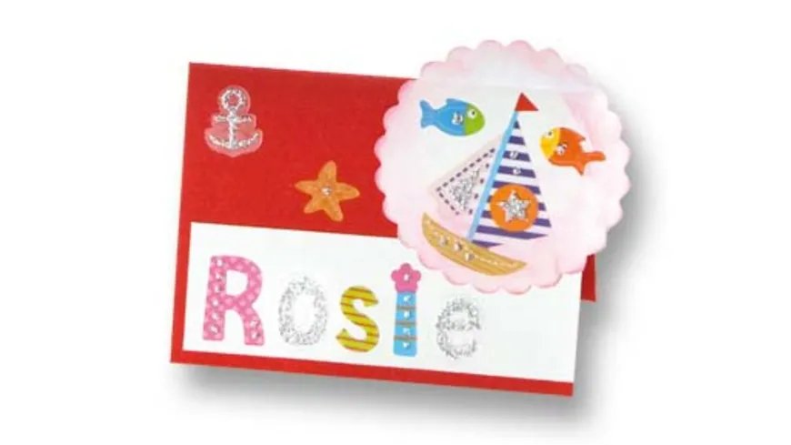 folia Glitzer-Sticker Dekozauber sortiert