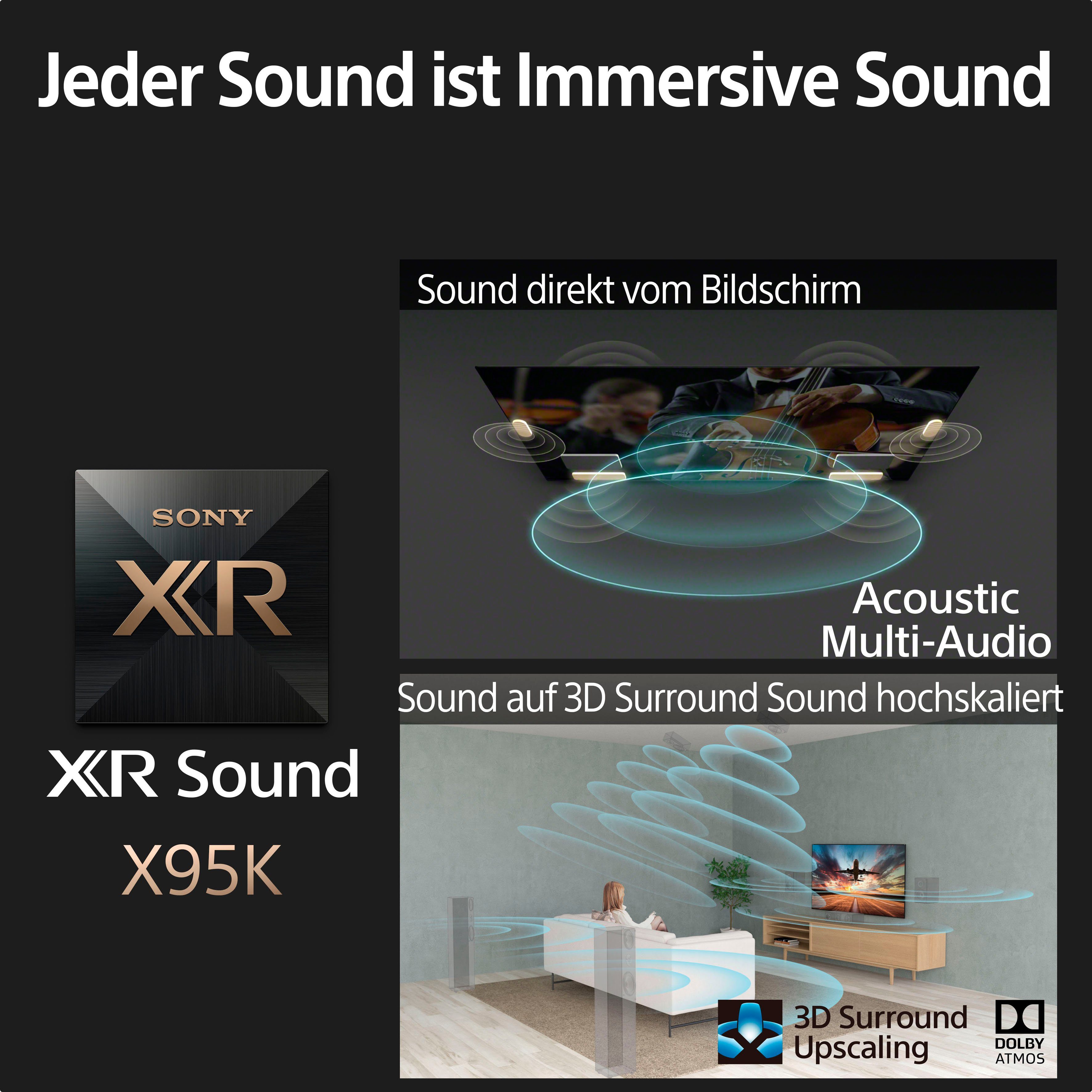 Sony XR-65X95K LED-Fernseher (164 cm/65 Zoll, 4K Ultra HD, Google TV, Smart-TV, BRAVIA CORE, mini LED, Perfekt für Playstation 5)