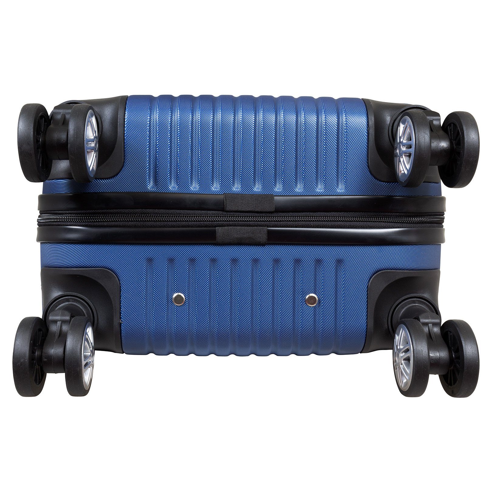 Trendyshop365 Hartschalen-Trolley Madrid, 4 Farben, 3 Größen, 4 Rollen, Zwillingsrollen, Zahlenschloss, robuster Reisekoffer