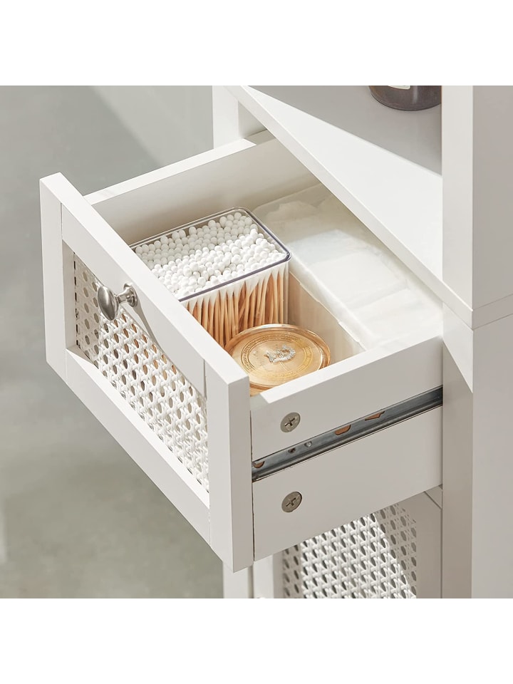 SoBuy Badezimmer-Hochschrank in Weiß - (B)35 x (H)161 x (T)32cm günstig kaufen onesize