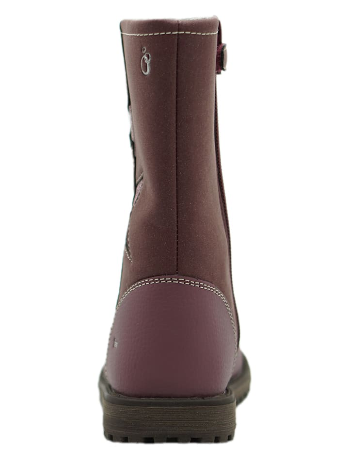 lamino Leder-Boots in Lila günstig kaufen