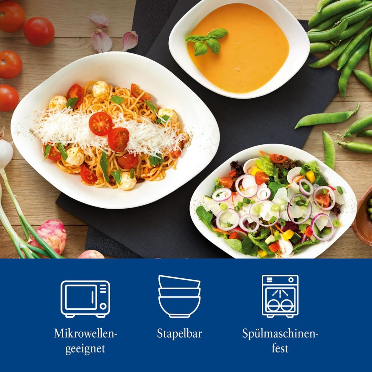 Villeroy & Boch 6tlg. Schalen Trio Vapiano