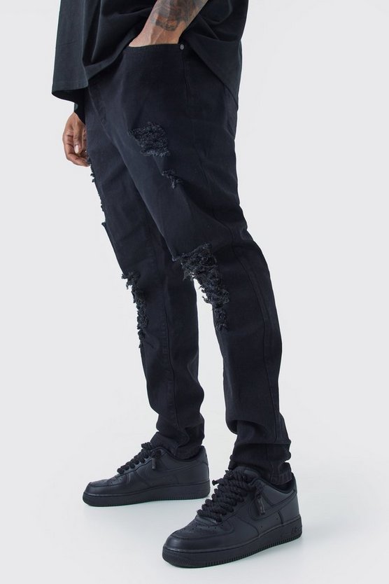 Plus Skinny Jeans mit Rissen