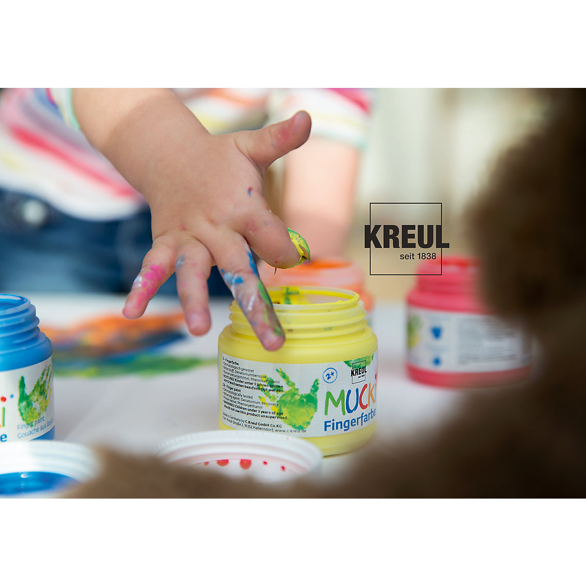 MUCKI Fingerfarbe 6er Set 150 ml