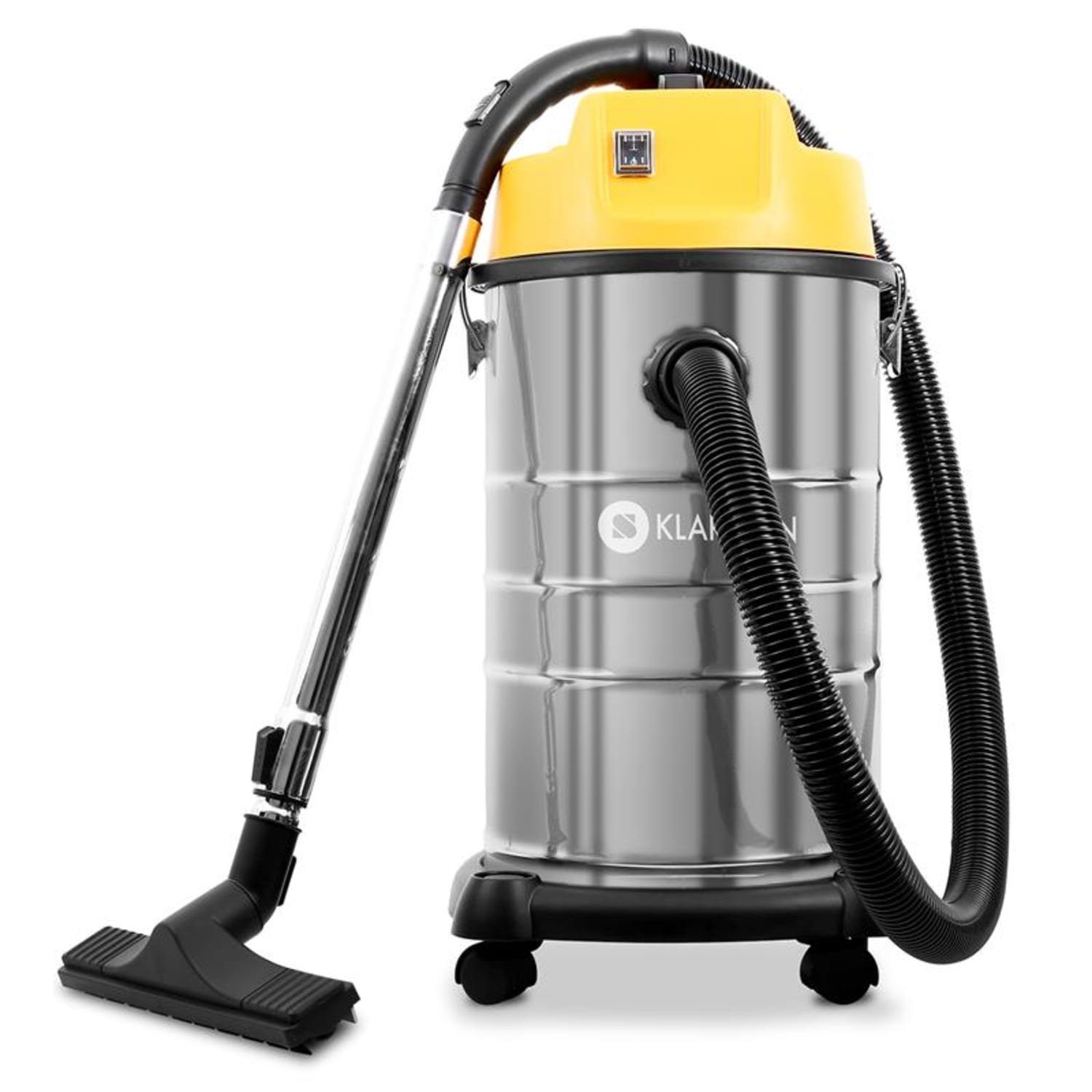 Klarstein Nass-Trocken-Sauger IVC-30 Nass-/Trockensauger umfangreiches Zubehör 30L 1800W, 1400 W, Trocken Nasssauger Industriestaubsauger beutellos Saugwischer Sauger