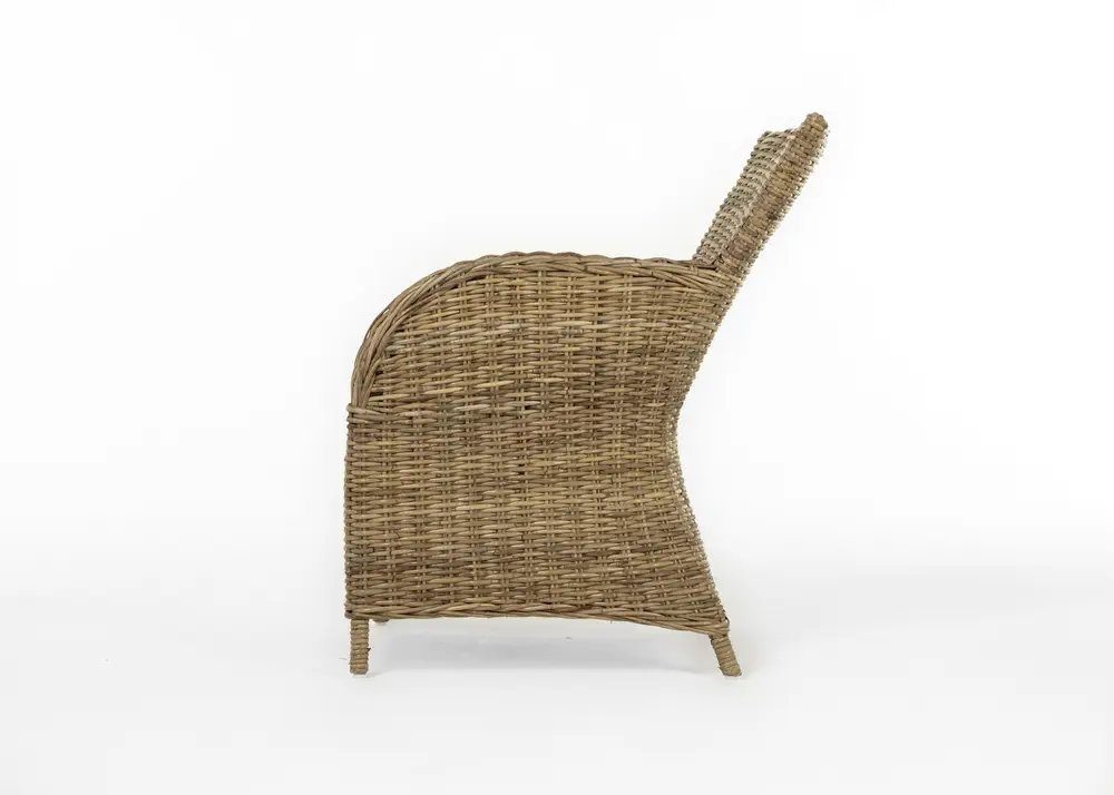 Novasolo Rattanstuhl Wickerworks (2er-Set Stühle, 2 St), Niedrige Rückenlehne, Rook, Rook Dining Stuhl (2er-Set)