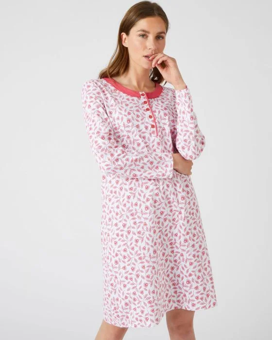 Chemise de nuit jersey manches longues