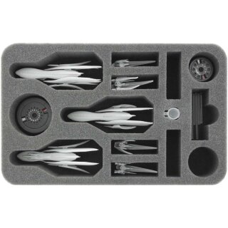 Feldherr 50 mm Half-Size Schaumstoff für Dropfleet Commander - Scourge Kreuzer und Fregatten