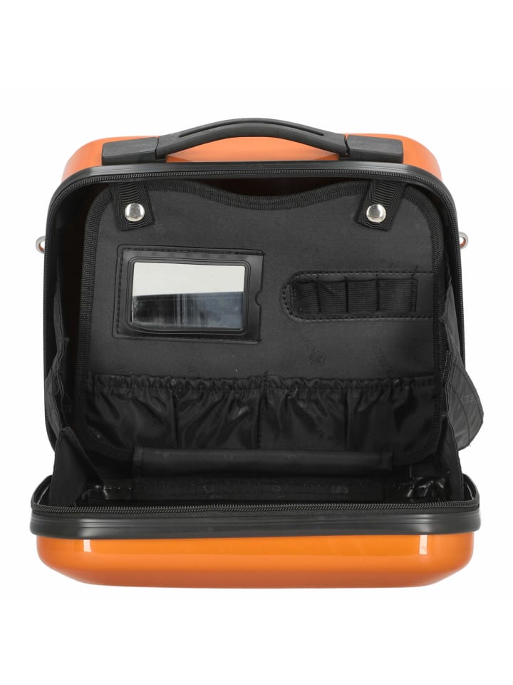 Check.In London 2.0 - Beauty Case 33 cm (carbon schwarz) in orange günstig kaufen onesize