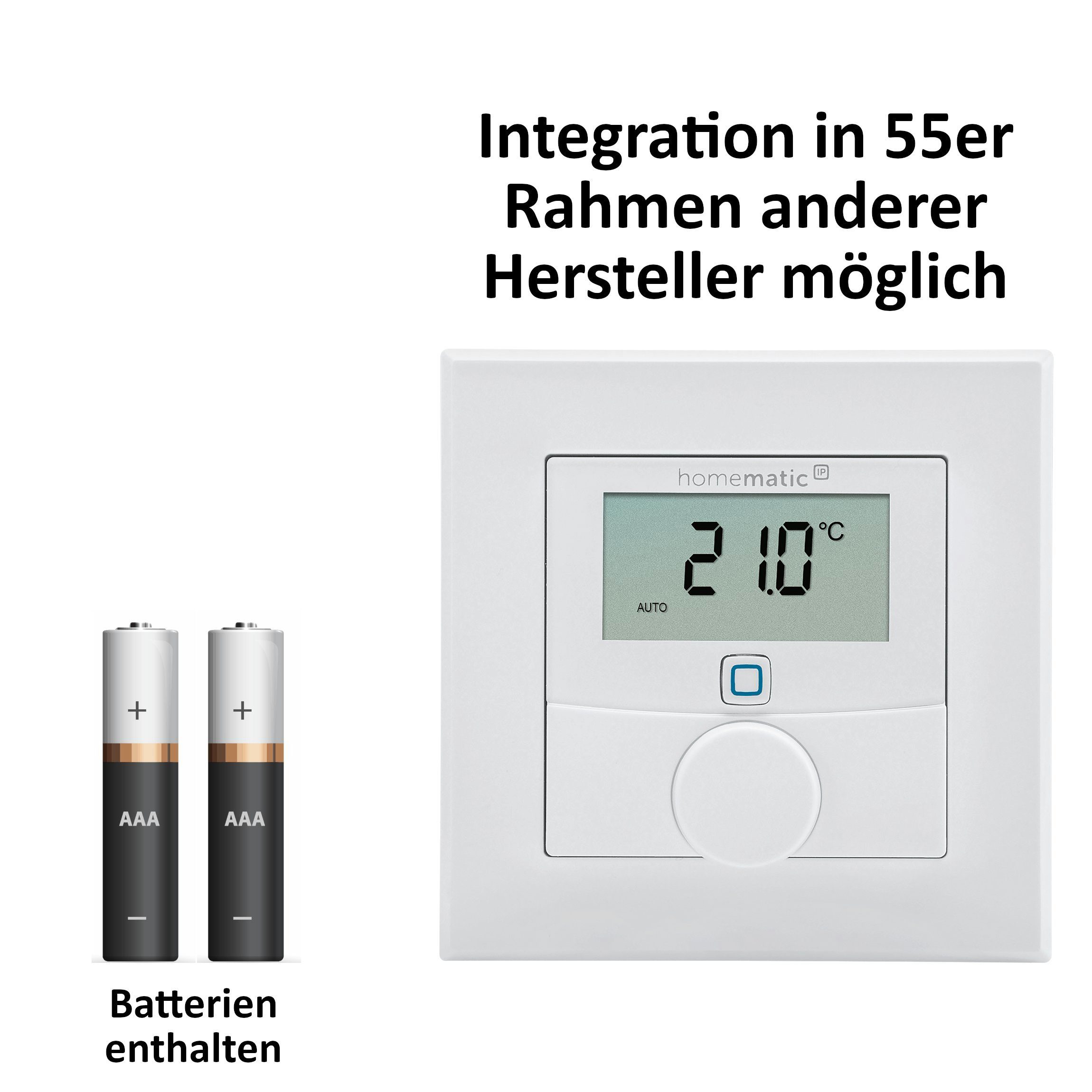 Homematic IP Smart Home Heizungssteuerung Komplettpaket mit Wandthermostat. Smart-Home Starter-Set